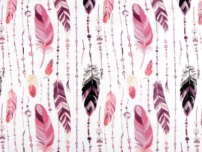 Baumwolle Federn korall